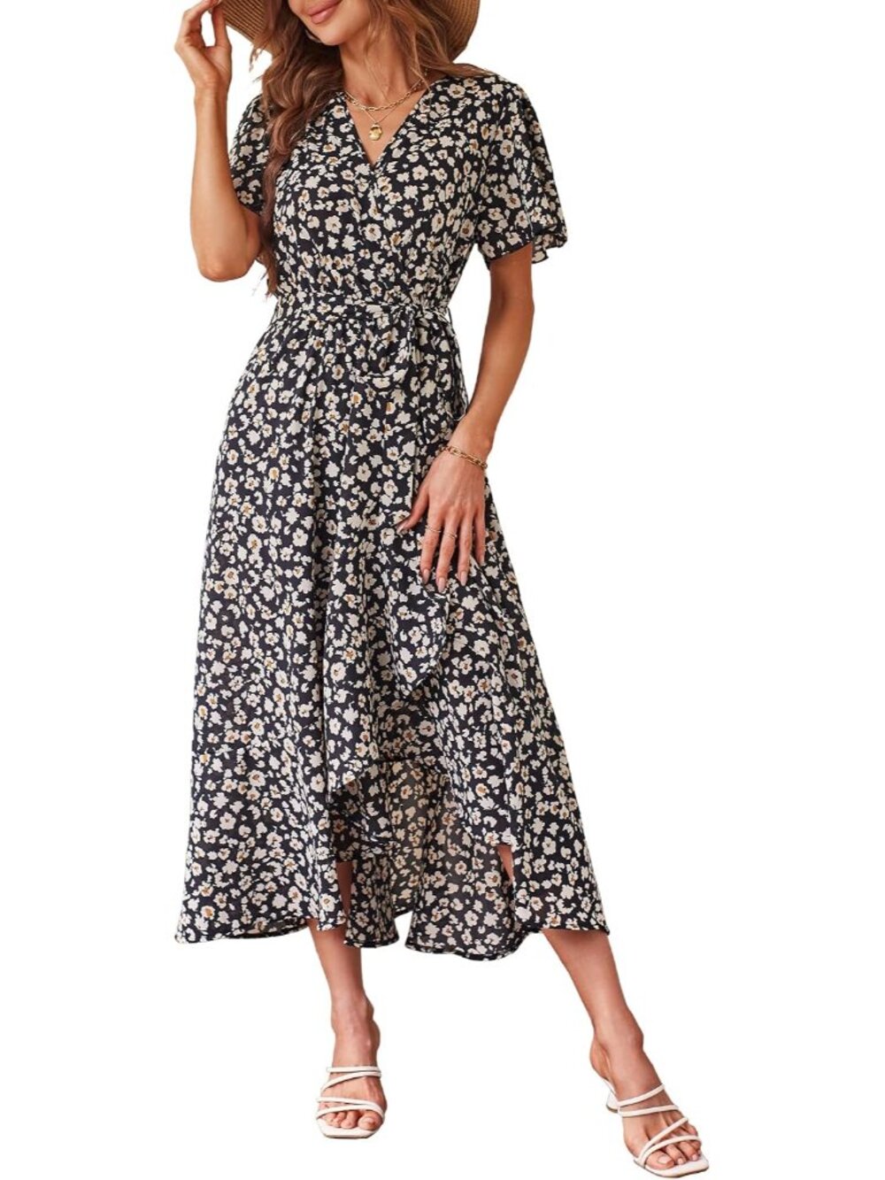 Women's Summer Floral Boho Maxi Dress